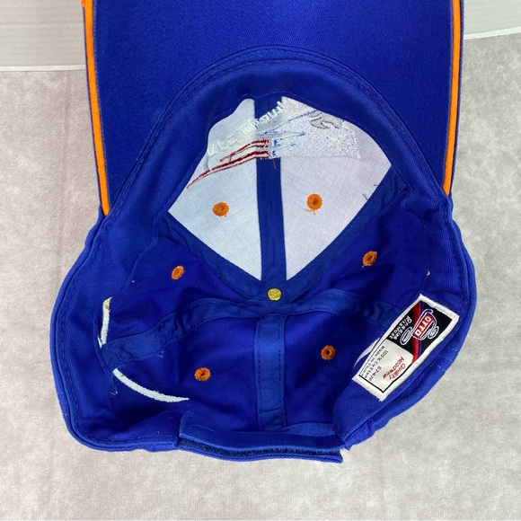 New England Patriots Hat Adult Blue Vintage Retro Flames NFL Football RARE OSFM - Picture 8 of 10